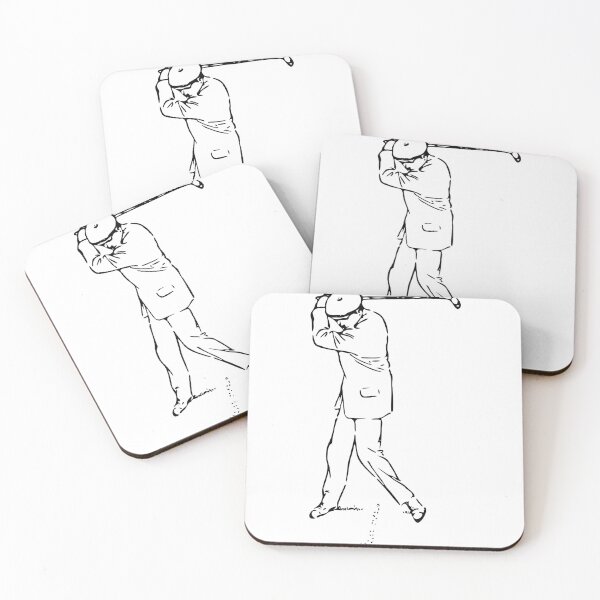 Item preview, golfing man designed and sold by Shrewd Mood.
