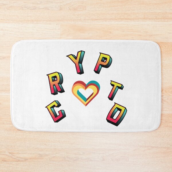 Item preview, Crypto Love-White Background  designed and sold by Trendi61.