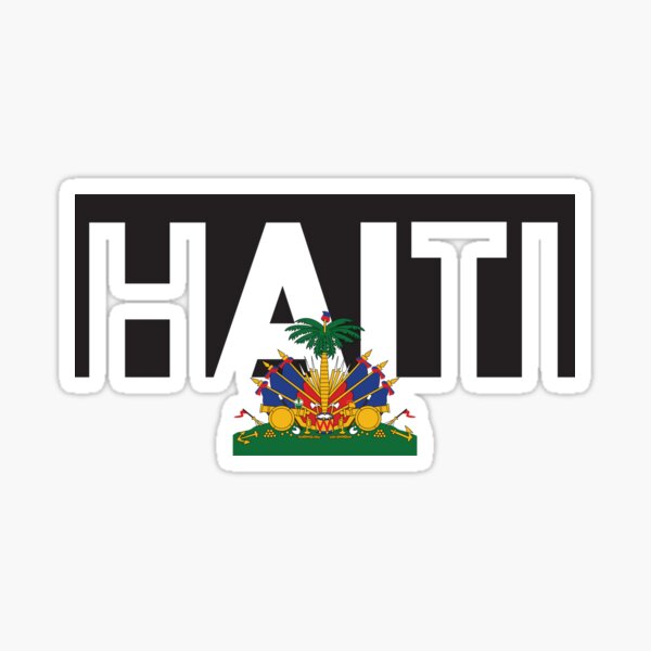 Haiti flag torn style Sticker by Idem97