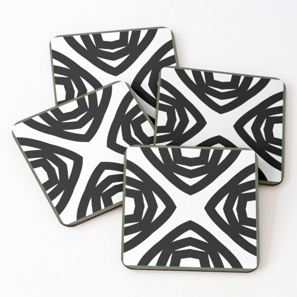 Item preview, Black and white abstract pattern  designed and sold by Srujanagade.