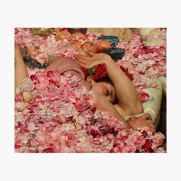 THE ROSES OF HELIOGABALUS (detail) - LAWRENCE ALMA-TADEMA Photographic Print