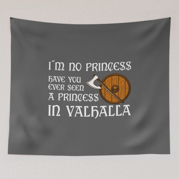 Item preview, There are no princesses in Valhalla designed and sold by Midgardr.