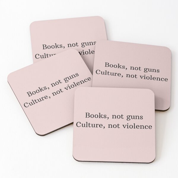 Item preview, Books, not guns - Culture, not violence  designed and sold by SpectacularCo.