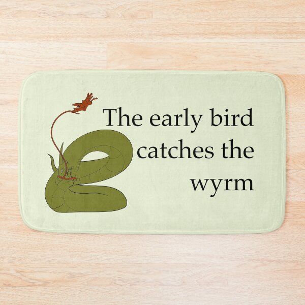 Item preview, The Early Bird Catches the Wyrm designed and sold by MarshmallowBun.