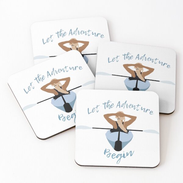 Item preview, Let the adventure begin blonde girl in kayak designed and sold by Aimee Milton.
