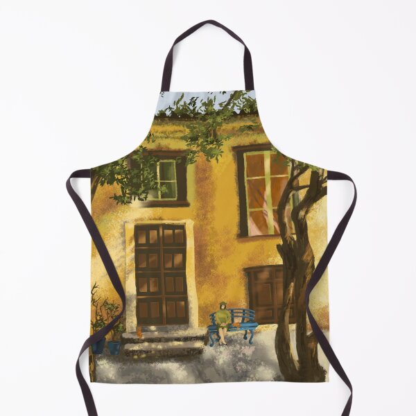 Item preview, Old Yellow Building Courtyard  designed and sold by JakoRila.