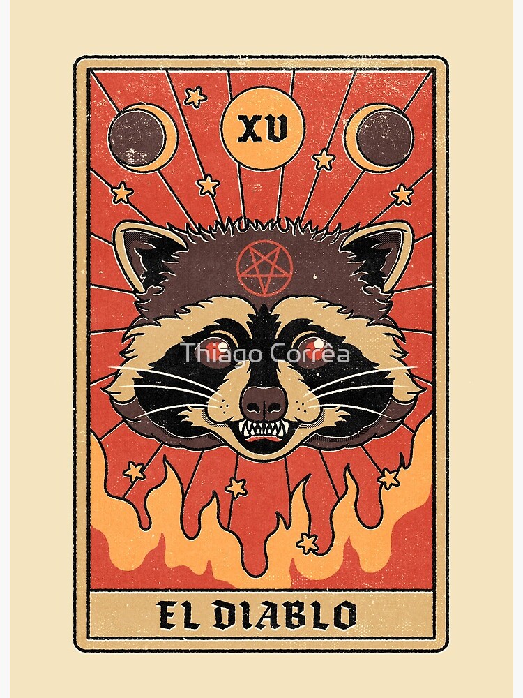 Thumbnail 2 of 2, Art Board Print, El Diablo designed and sold by thiagocorream.
