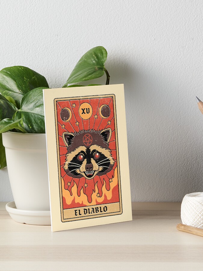 Thumbnail 1 of 2, Art Board Print, El Diablo designed and sold by thiagocorream.