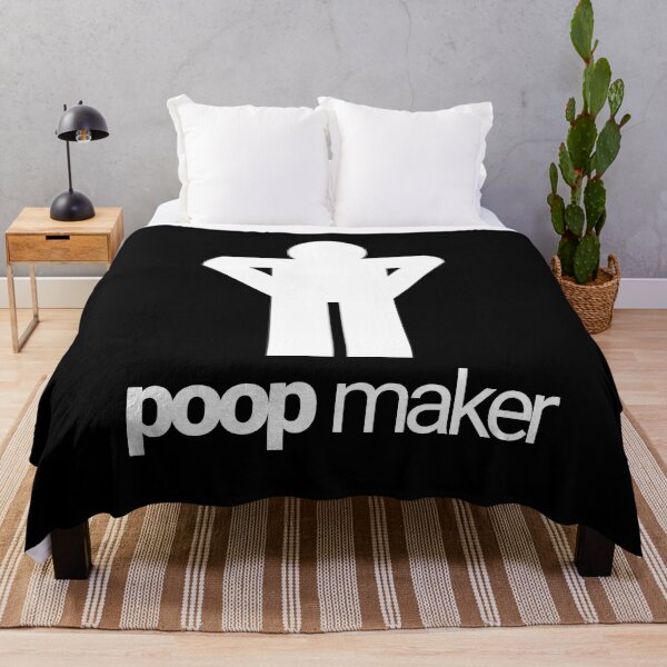 Item preview, poop maker funny hilarious meme comedy design all white print designed and sold by tiredofwinning.