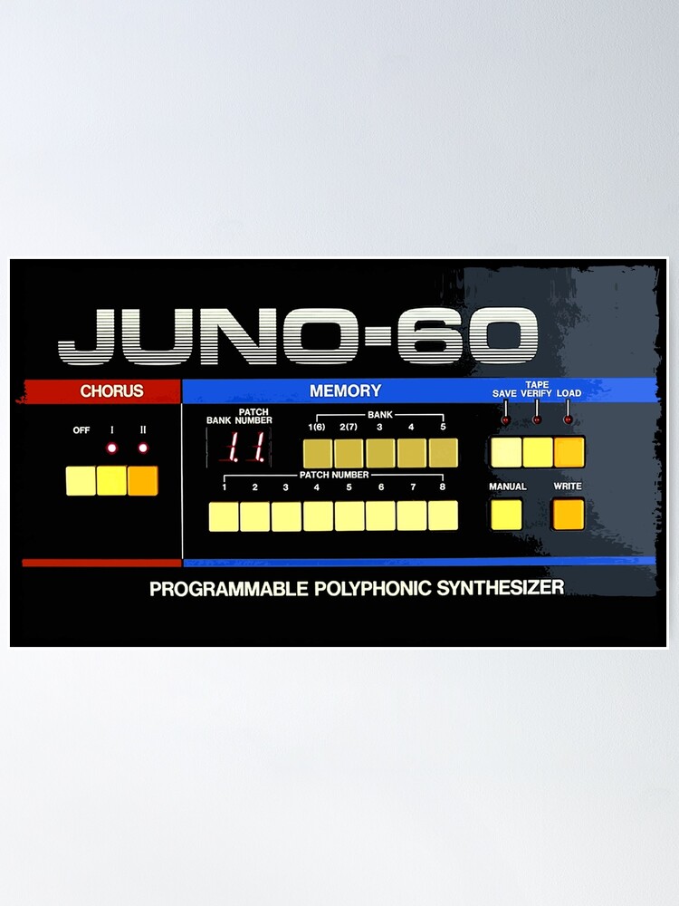"Juno 60 Analog Programmable Polyphonic Synthesizer Synth 80s