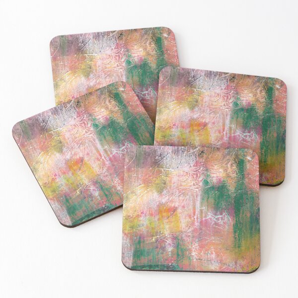 Item preview, Rose Garden Pink Green Abstract designed and sold by Cindy Smith.