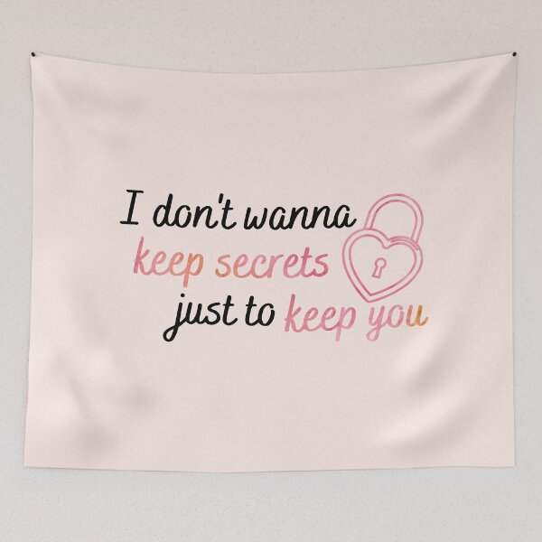Item preview, I Don't Wanna Keep Secrets Taylor Swift designed and sold by Mint-Rose.