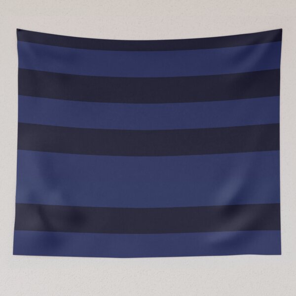 Item preview, Navy Blue and Dark Navy Stripes, Horizontal Awning Stripes designed and sold by Amy Brinkman.