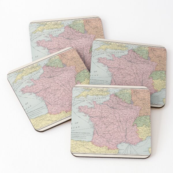 Item preview, Old France Map (1925) Vintage French Country Atlas designed and sold by BravuraMedia.