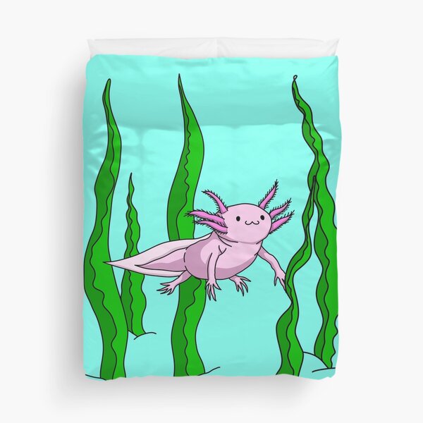 Alfred the anxious axolotl Duvet Cover