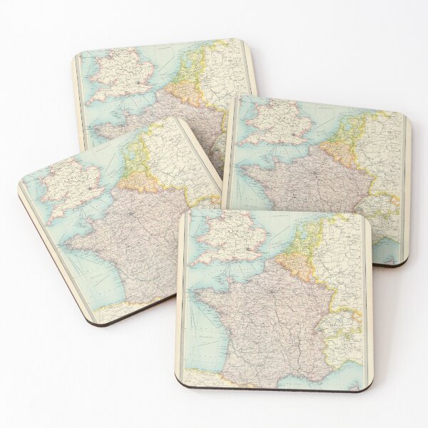 Item preview, Old France Map (1922) Vintage French Country Atlas designed and sold by BravuraMedia.