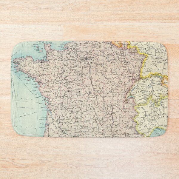 Item preview, Old France Map (1922) Vintage French Country Atlas designed and sold by BravuraMedia.