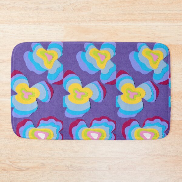 Item preview, Absract Topographic Tree Ring Purple Pattern Paper Cut Layered Shapes designed and sold by Ciara Shortall.