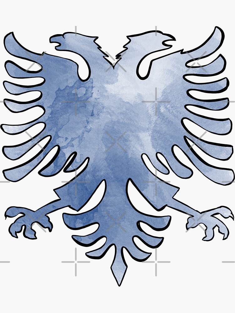 "Albanian Eagle in Watercolor " Sticker by hairycoo Redbubble