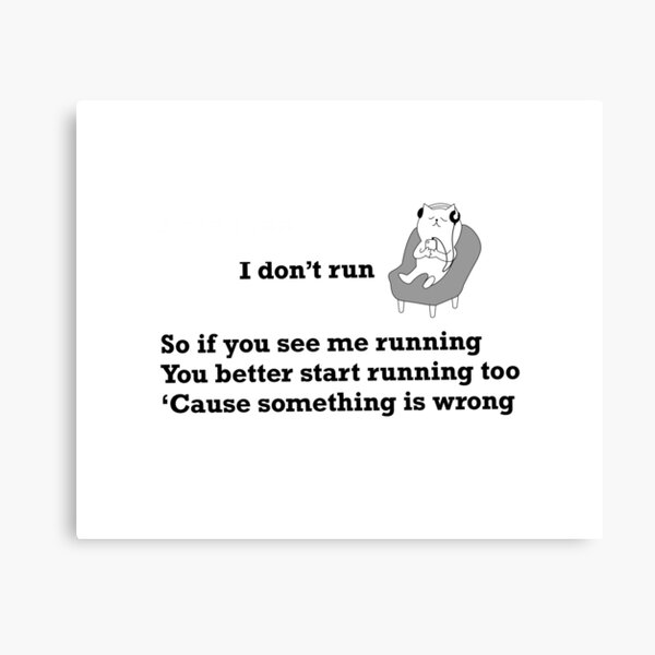 Item preview, Allergic to running designed and sold by Pastel Palette.
