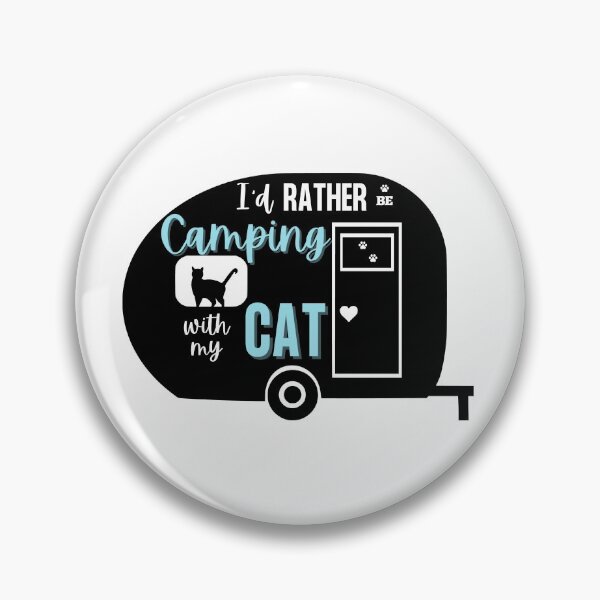 Item preview, I'd Rather Be Camping With My Cat | Retro Camper designed and sold by Jewelspride.