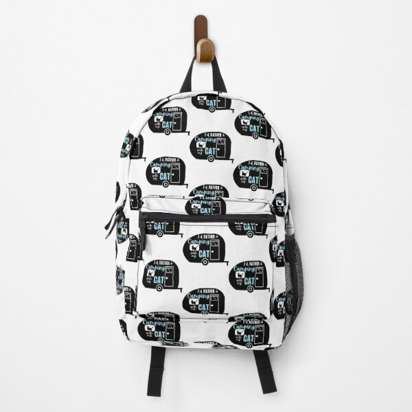 Item preview, I'd Rather Be Camping With My Cat | Retro Camper designed and sold by Jewelspride.