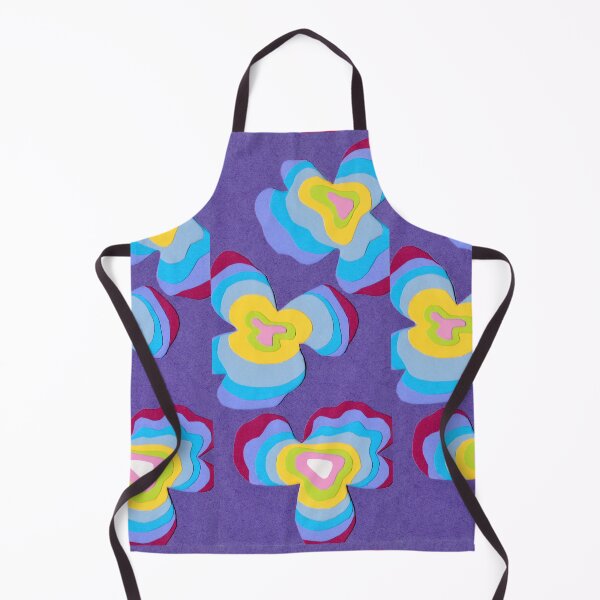 Item preview, Absract Topographic Tree Ring Purple Pattern Paper Cut Layered Shapes designed and sold by Ciara Shortall.