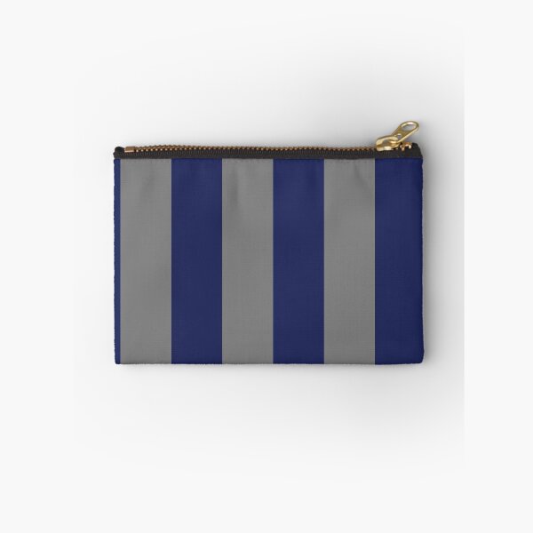 Item preview, Navy Blue and Gray Stripes, Vertical Awning Stripes designed and sold by Amy Brinkman.
