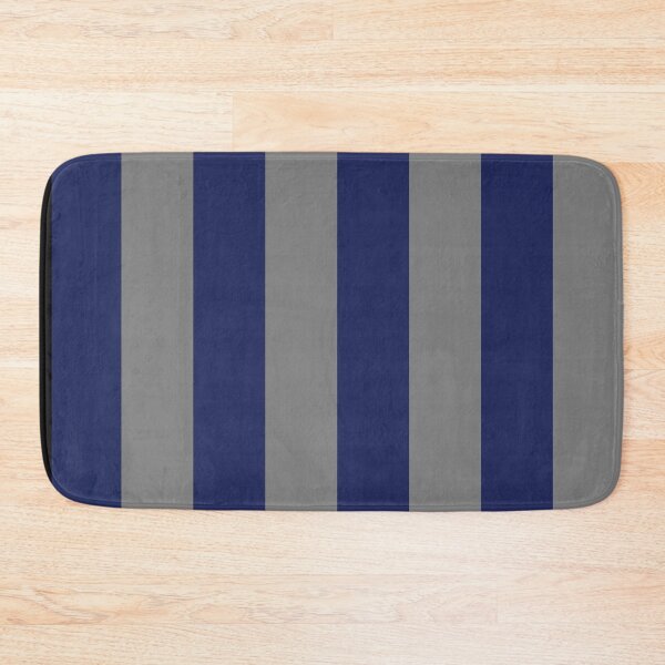 Item preview, Navy Blue and Gray Stripes, Vertical Awning Stripes designed and sold by Amy Brinkman.