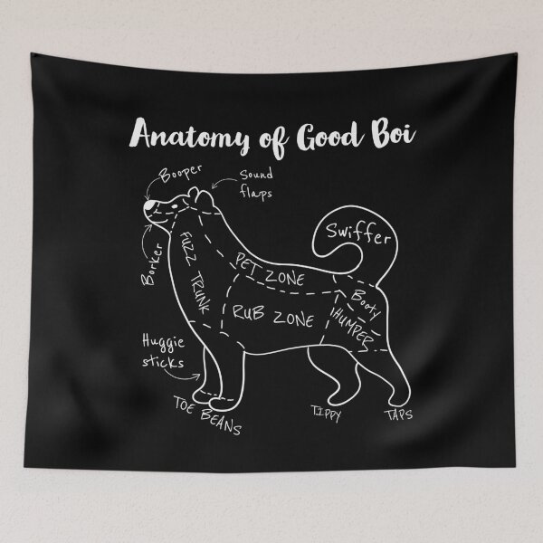 Item preview, Anathomy of Good Boi, Dog Lover, Samoyed, Retriever, Shepherd designed and sold by FP-POD.