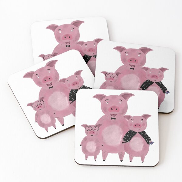Item preview, Cute pig family, daughter and son designed and sold by Treasuredreams.