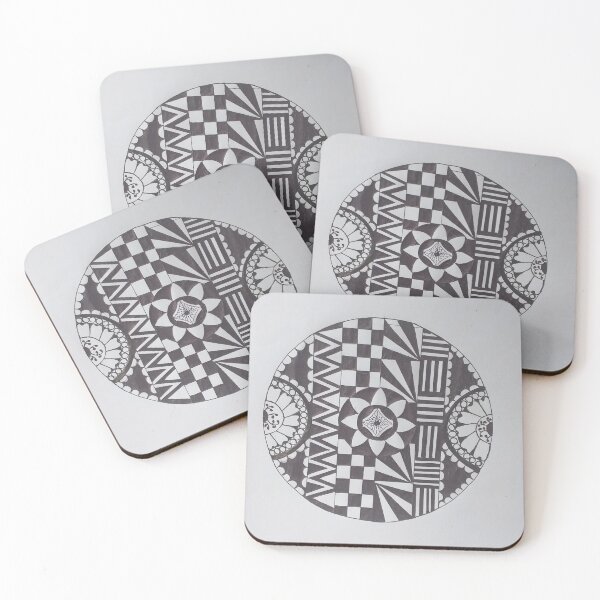 Item preview, hand drawn black and white wall art designed and sold by wasacreations.