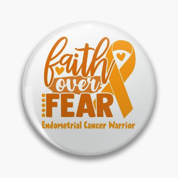 Item preview, Faith Over Fear Endometrial Cancer Warrior designed and sold by largellie.