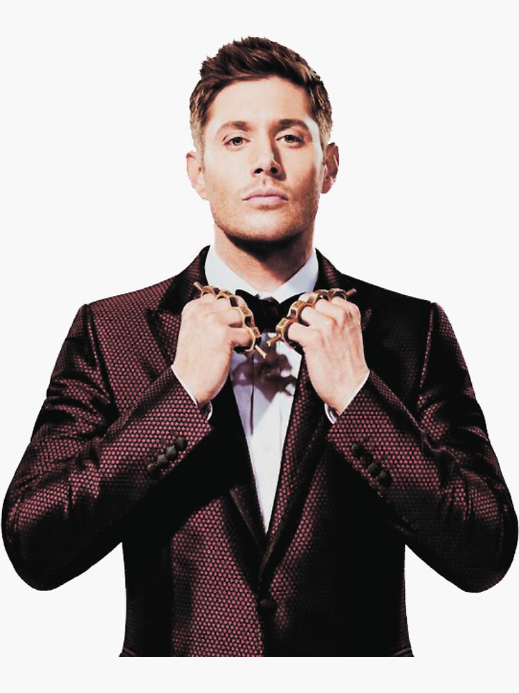 Jensen Ackles, men's black suit transparent background PNG clipart