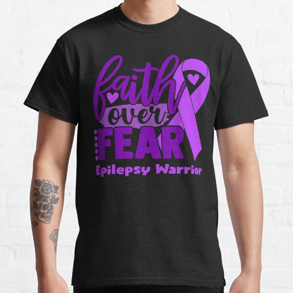 Vista previa del artículo con la obra «Guerrero de la epilepsia de Faith Over Fear», diseñado y vendido por largellie.