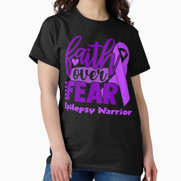 Vista previa del artículo con la obra «Guerrero de la epilepsia de Faith Over Fear», diseñado y vendido por largellie.