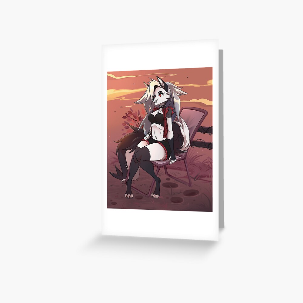 Loona Helluva Boss Greeting Card For Sale By Villibon1 Redbubble