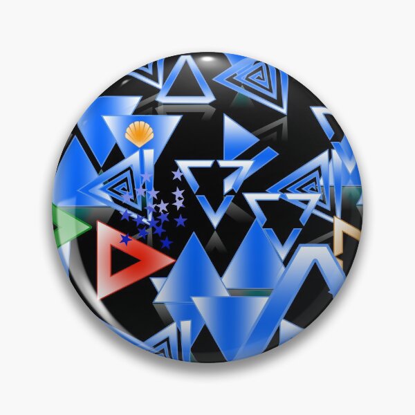 Item preview, Beautiful blue triangles assortment designed and sold by aminz4.