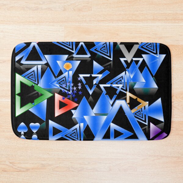 Item preview, Beautiful blue triangles assortment designed and sold by aminz4.