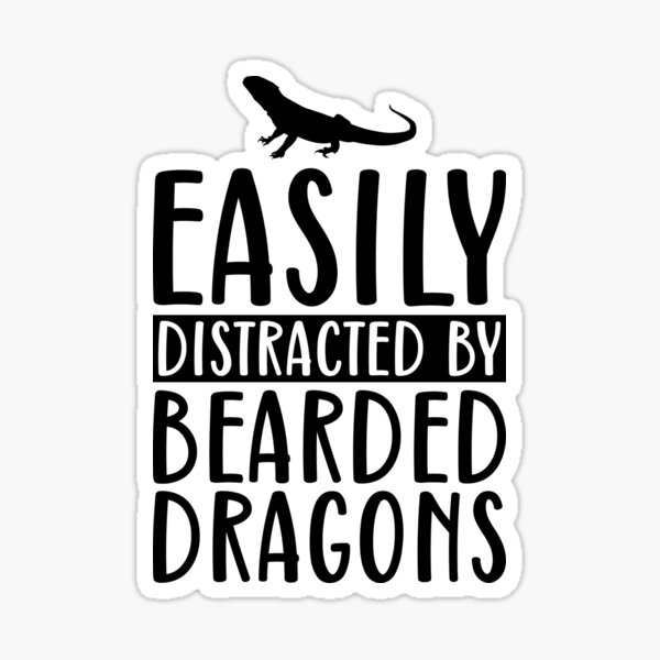 Item preview, Easily Distracted By Bearded Dragons designed and sold by kamrankhan.