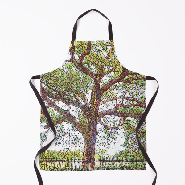 Item preview, New Orleans French Quarter Nola Green Mosaic Iconic Oak Tree in Colorful Botanical Nature in Southern Louisiana designed and sold by StudioBlack.