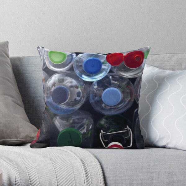 Bottle tops Throw Pillow