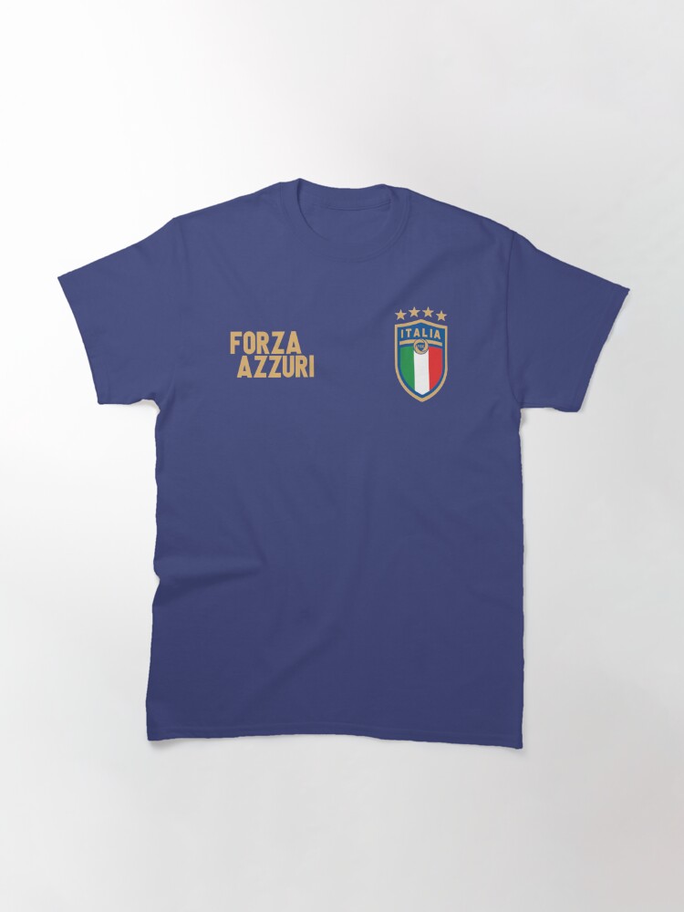 Italien T-Shirt Fußball Fan Shirt Blau 