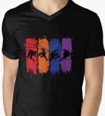 TEENAGE MUTANT NINJA TURTLES Men's V-Neck T-Shirt