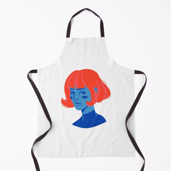 Item preview, Vibrant Blue Adult Woman Portrait designed and sold by MIDDLX.
