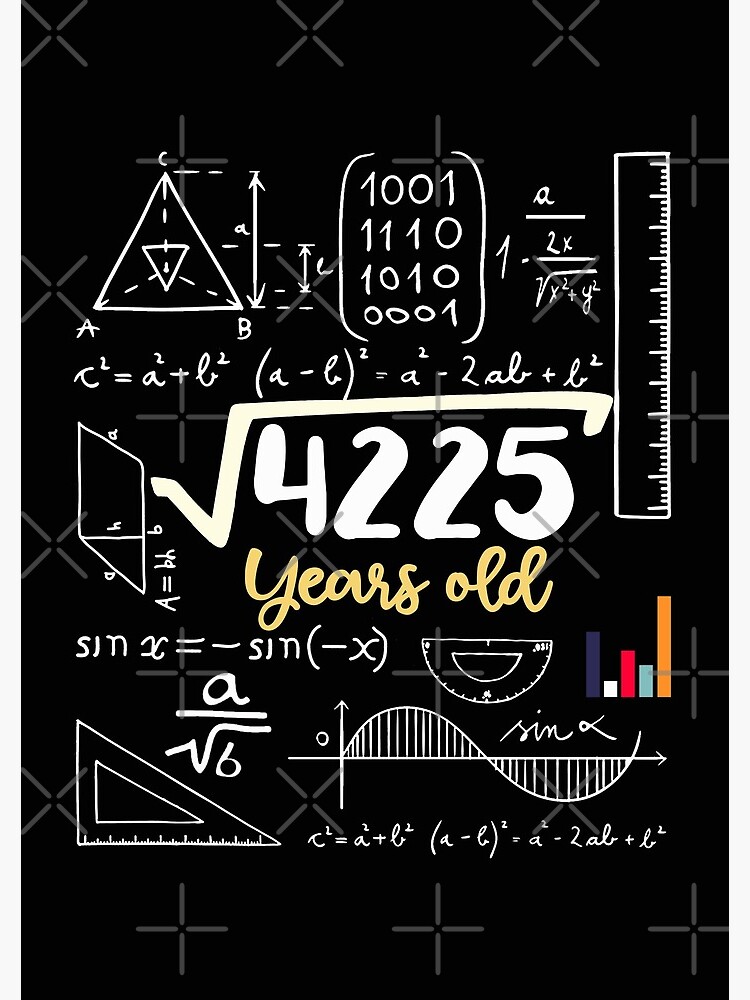65th Birthday Square Root Of 65 Years Old Spiral Notebook By 65th-birthday-square-root-of-65-years-old-spiral-notebook-by