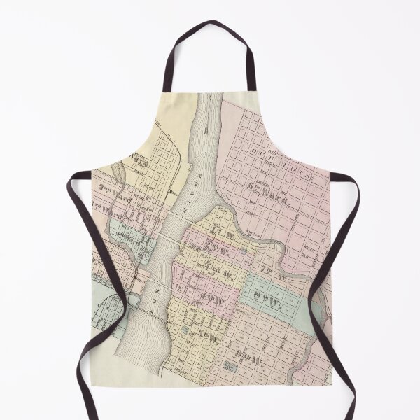 Item preview, Old Green Bay & Ft Howard WI Map (1878) Vintage Wisconsin City and Street Atlas designed and sold by BravuraMedia.