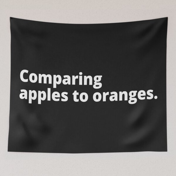 Item preview, Comparing apples to oranges. designed and sold by WittyChest.