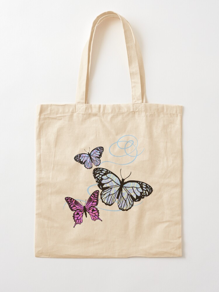 Blue Y2K Butterfly Tote Bag for Sale by gross-girl99