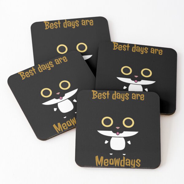 Item preview, Best days are meowdays Funny - black white cat designed and sold by Cool Store.